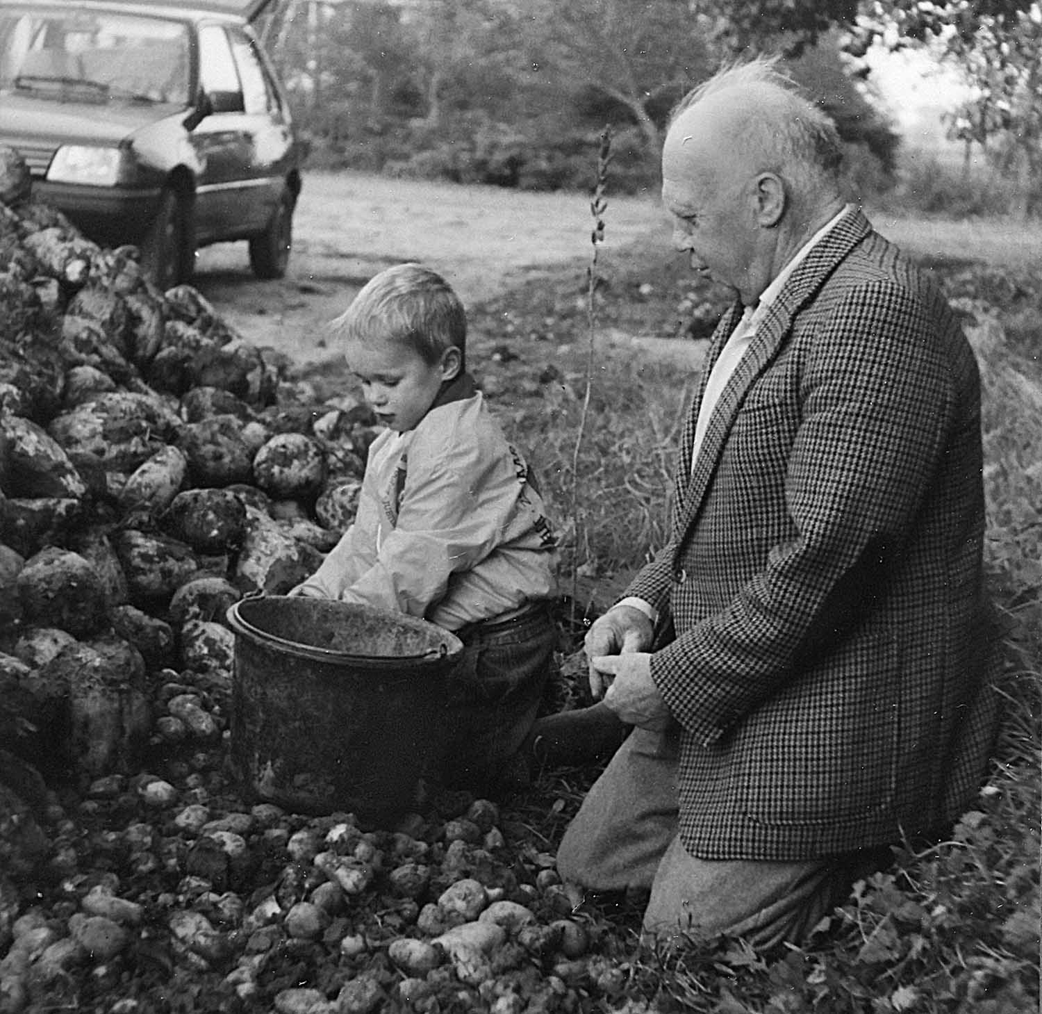 Stan Sturm met opa Achiel